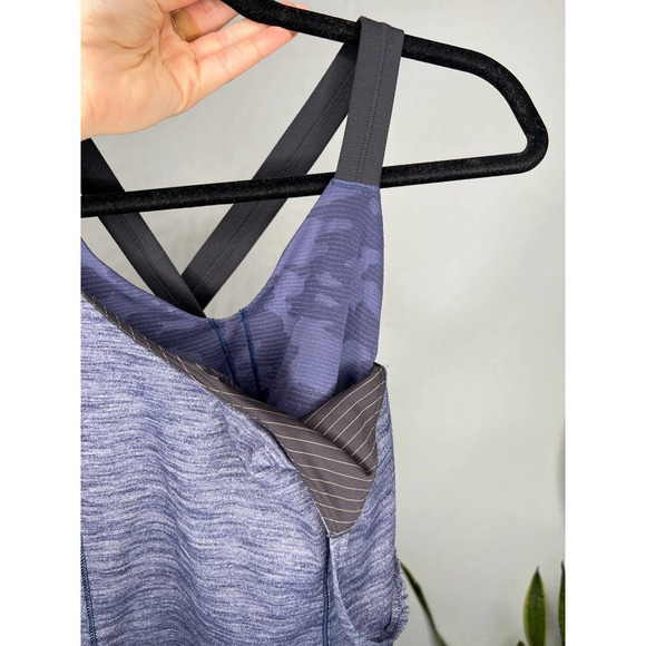 Lululemon Purple/Gray Tank with Shelf Bra 4 - Picture 3 of 4